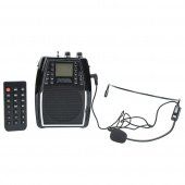 ПМ-6 Громкоговоритель с аккумулятором, mp3, FM, запись, пульт ДУ