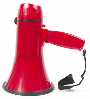 ручной матюгальник мегафон красный с записью с аккумулятором купить срочно территория звука ЭМ-10сза